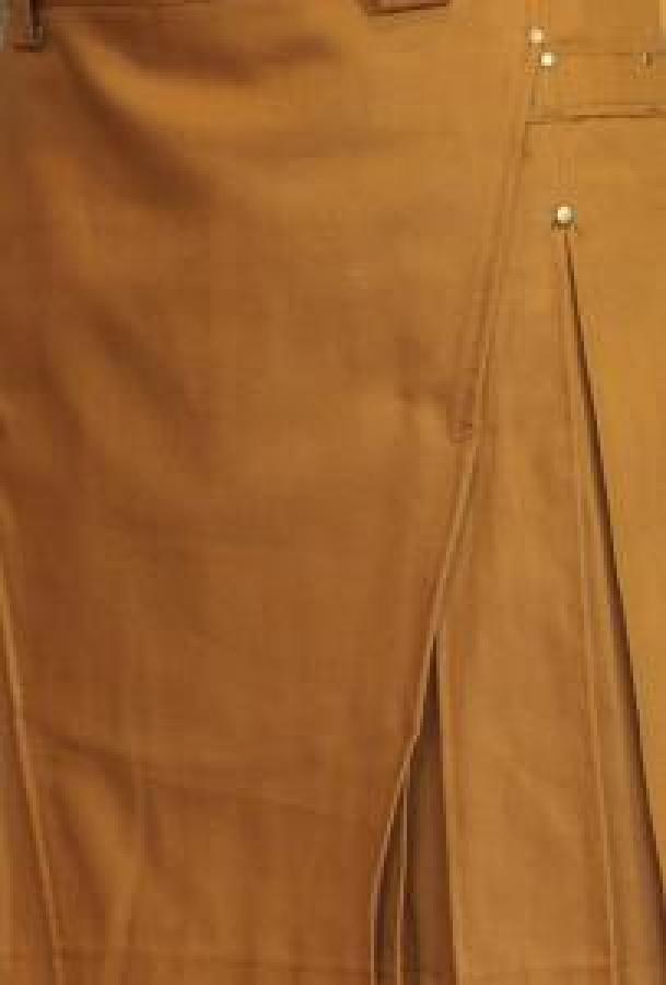 XL Organic Cotton Canvas Duck Caramel Kilt